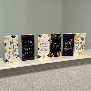 6 graduation cards